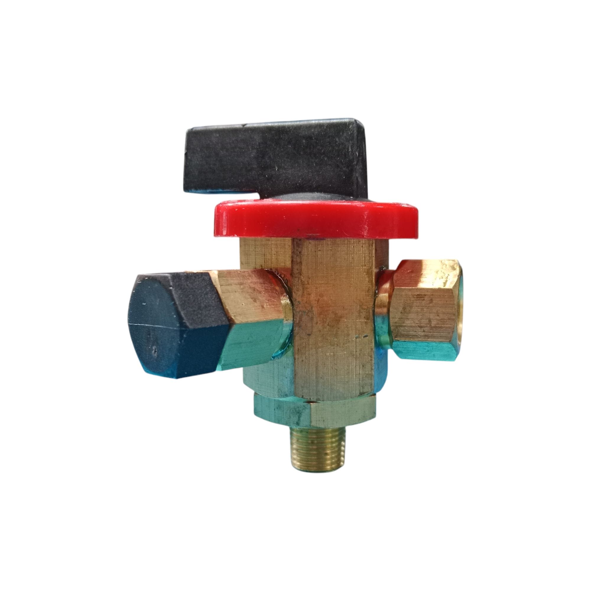 Válvula de 3 vias sagiv 1/4 m (1/8 h * 1/8 h * 1/8 h) UNIDAD - Image 2